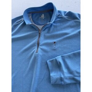 Johnnie-O Wells Quarter Zip Pullover Mens XXL Blue‎ Performance Golf